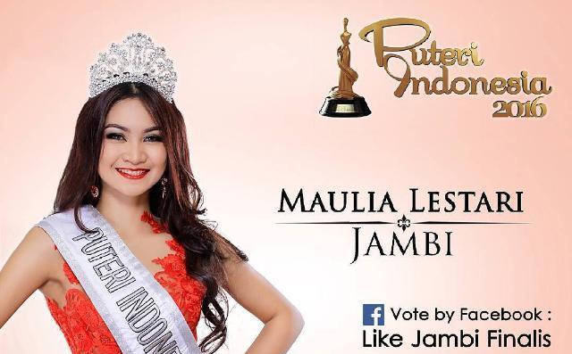 Maulia lestari Finalis Putri Indonesia Asal Jambi