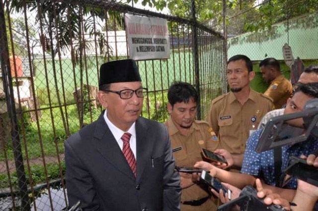 Sekda Jambi M.Dinato tinjau Taman Rimba