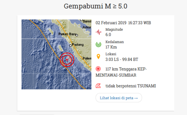 Breakingnews... Diguncang Gempa, Warga Kerinci Berhamburan Keluar Rumah