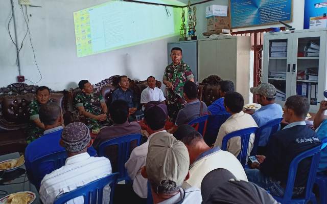 Kodim Kerinci Sosialisasi TMMD ke 104 di Desa Sungai Ning