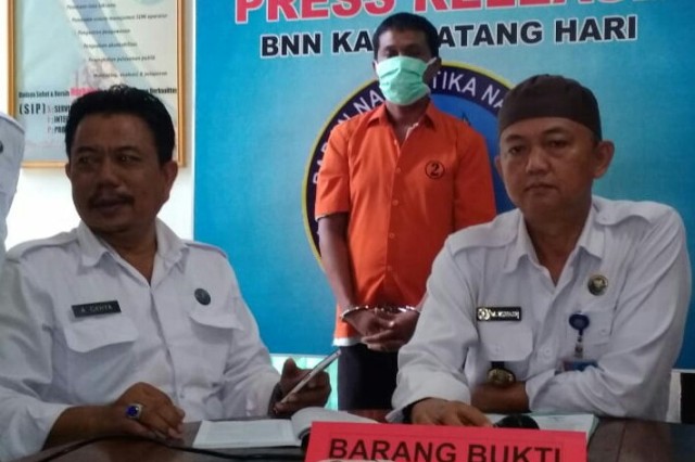 Lukman Kurir Sabu Warga Mersam Ditangkap BNNK