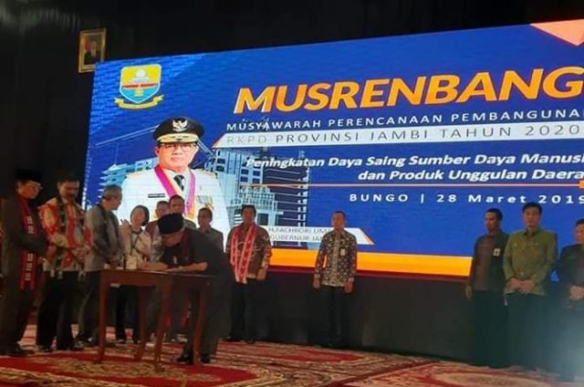 Ami Taher Wabub Kerinci Hadiri Musrenbang RKPD Provinsi Jambi di Bungo