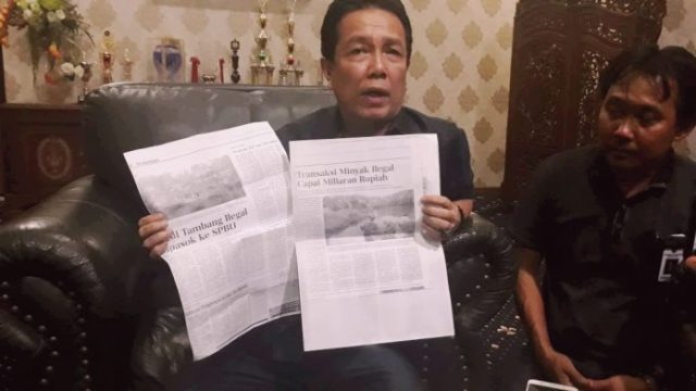 Bupati Syahirsah SY Saat Memberikan Keterangan Pers