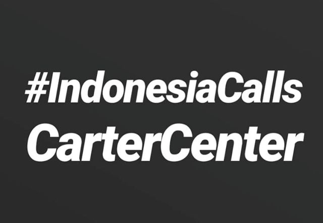 #IndonesiaCallsCarterCenter