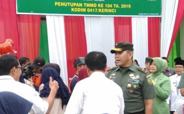 Kasdam Sebut, TMMD Merupakan Jembatan Pembangun di Daerah