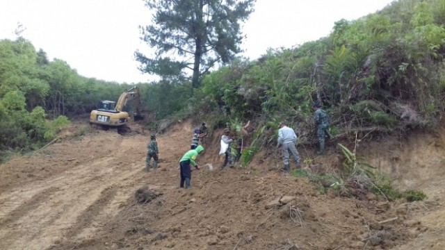 Pekerjaan Tentara Manuggal di Sungai Penuh Capai 50 Persen Lebih