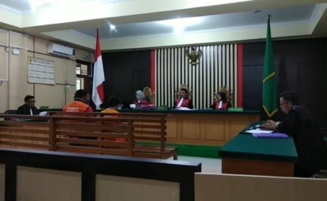 Sidang dua terdakwa narkoba di Pengadilan Negeri (PN) Jambi/Brito.id