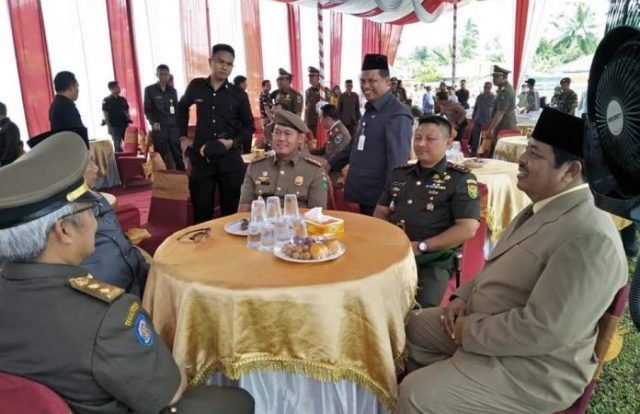 Zulhelmi Wakil Wali Kota Sungai Penuh Hadiri Upacara HUT Pol PP di Merangin