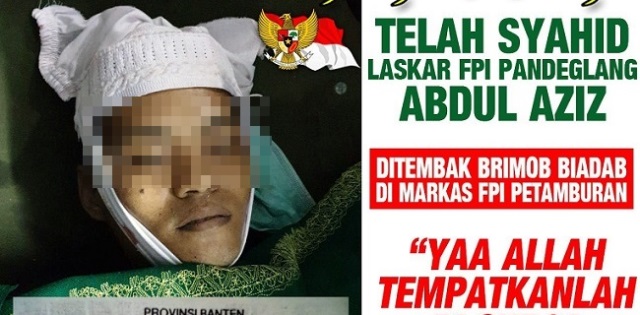 Satu Orang Laskar FPI Peserta Aksi Dikabarkan Tewas Di Tanah Abang