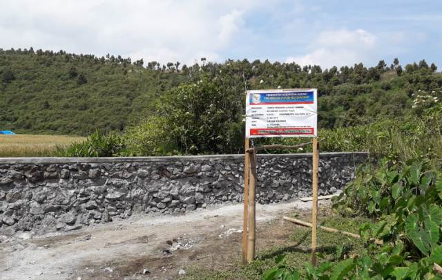 Lokasi Proyek Tembok Penahan Gunung Pandan