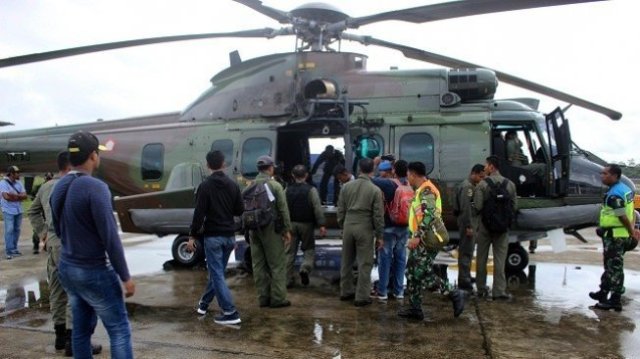 Diduga Serpihan Bagian Pesawat Twin Otter yang Hilang di Papua