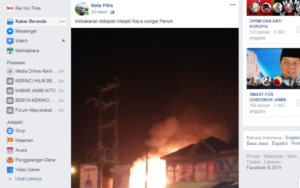 Breakingnews.. Kebakaran Depan Mesjid Raya Sungai Penuh