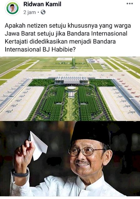 Usulan Ridwan Kamil Ingin Menjadikan Kertajati Jadi Bandara BJ Habibie