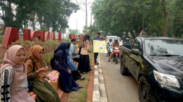 PMII Merangin Galang Dana untuk Pengobatan M Husin