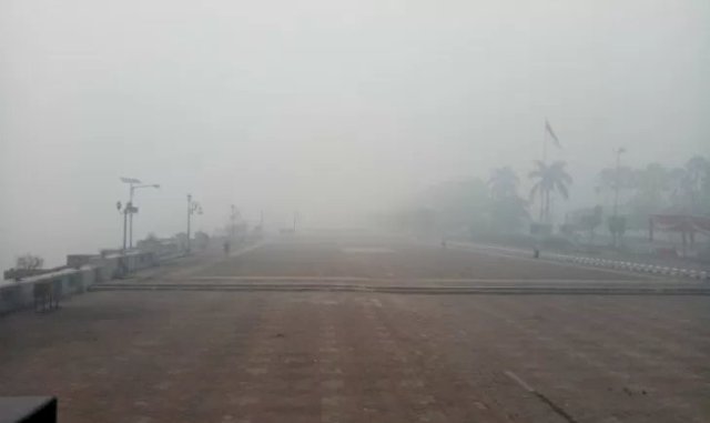 Kabut Asap Kota Palembang Pagi Ini Disebut BMKG Paling Ekstrim