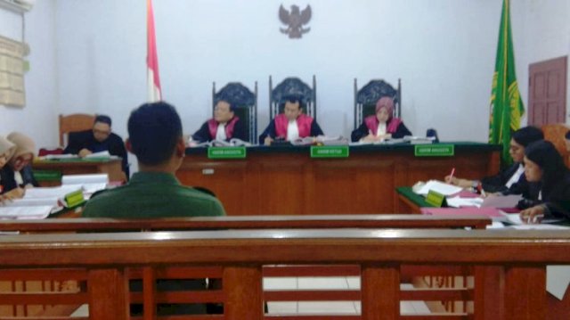 Anggota TNI Jadi Saksi Sidang SMB