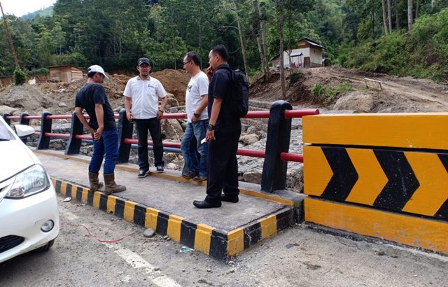 Wau! Tipikor Polres Kerinci Turun ke Lokasi Proyek Jembatan di Lubuk Nagodang