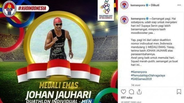 Indonesia Tambah Perolehan Medali Emas di SEA Games 2019