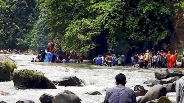 Korban Bus Sriwijaya Jadi 32 Orang