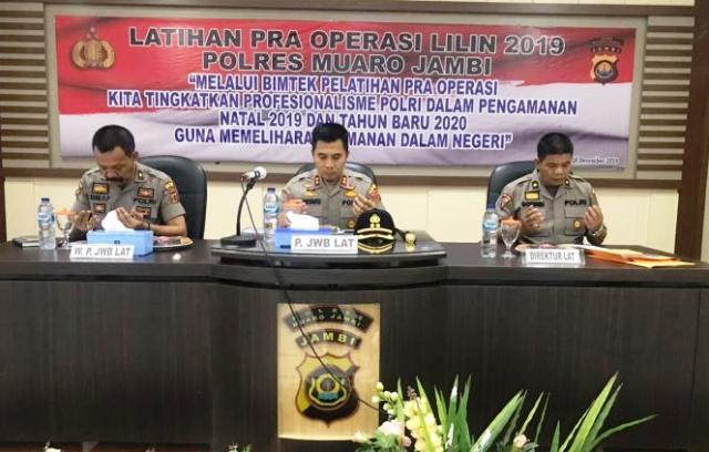 Pra Operasi Lilin Siginjai 2019 Polres Muaro Jambi