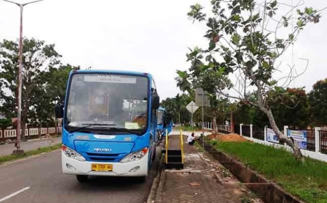 Bus Trans Siginjai Jajal Kantor Bupati Muaro Jambi