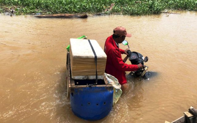 2 Desa di Perbatasan Muarojambi-Tanjabtim Terendam Banjir