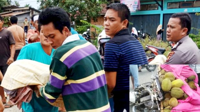 Laka Maut Penjual Durian di Bungo Tabrak Truk