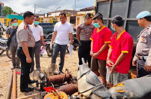 Dua Penambang Minyak Ilegal Ditangkap Polres Batanghari