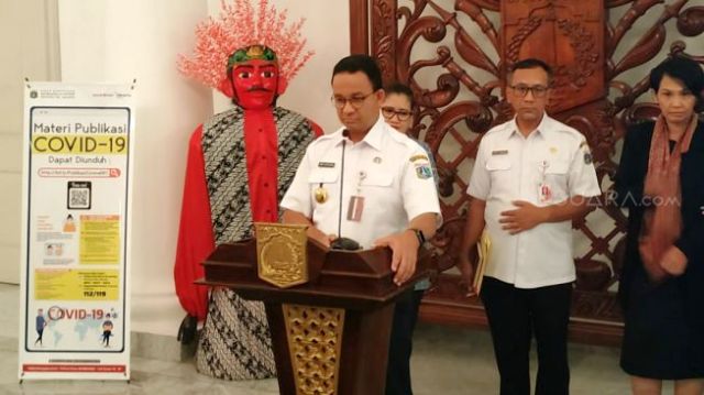 Anies Sebut Mulai Senin Semua Sekolah di Jakarta Tutup