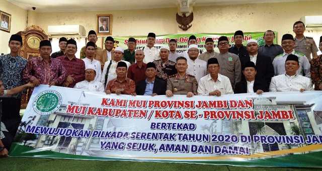 Deklarasi Kapolda dan MUI Provinsi Jambi Untuk Ciptakan Pilkada yang Sejuk dan Damai