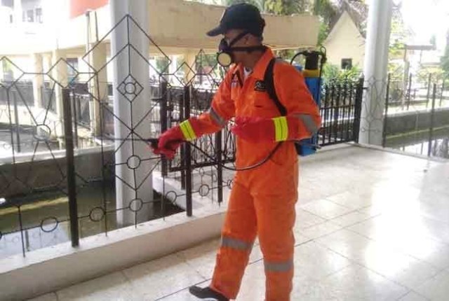 Upaya Steril Pencegahan Corona Masjid Agung Jambi