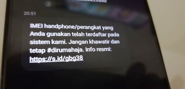 Waspada Jebakan SMS 'IMEI HP Tidak Terdaftar' dari Nomor Kominfo Palsu