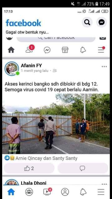 Hoax, Jalan Kerinci-Bangko Ditutup