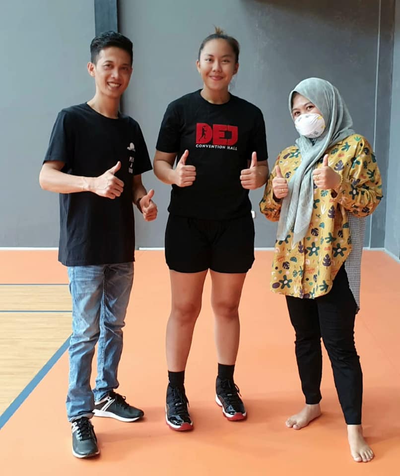 Dora Lovita Atlet Basket Sea Games Indonesia Test Lapangan DEJ Convention Hall