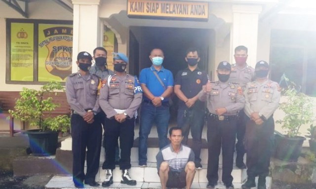 Team Walet Polsek GNK Amankan Ahmudin Pencuri Kulit Manis