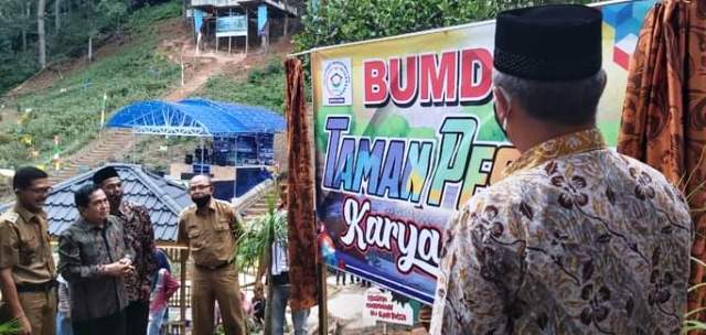 Peresmian BUMdes Taman Wisata Pesona Karya Bakti Oleh Wako AJB