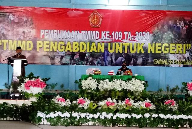 Bupati Bersama Dandim Kerinci Buka TMMD ke-109