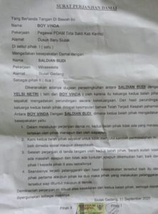 Dugaan Selingkuh Honorer Dengan Mantan Kades Siulak Gedang Didenda Rp.15 Juta