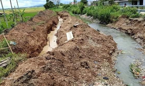 Penemuan Proyek Siluman Tembok Penahan Tebing di Cangking