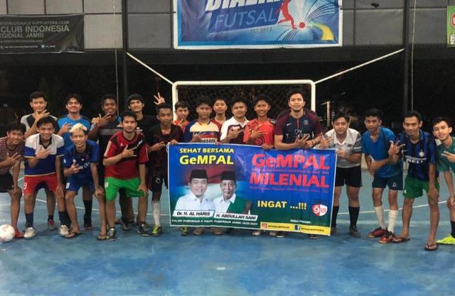 Bersama Milenial Kota Jambi, Rivaldi Putra Al Haris Ikuti Fun Futsal GeMPAL