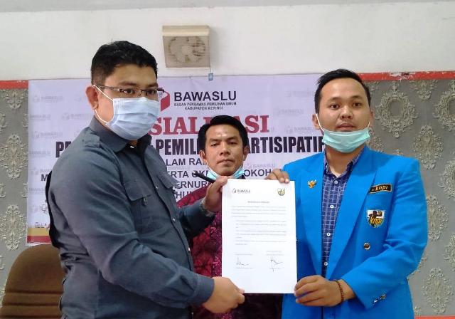 Bawaslu Kabupatern Kerinci Gelar MUO dengan DPD II KNPI Kabupatern Kerinci