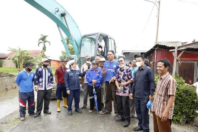 Wako AJB Pantau Langsung Normalisasi Sungai Air Sempit