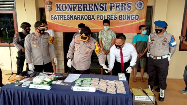 Jaringan Narkoba Internasional Diamankan Polres Bungo-Jambi