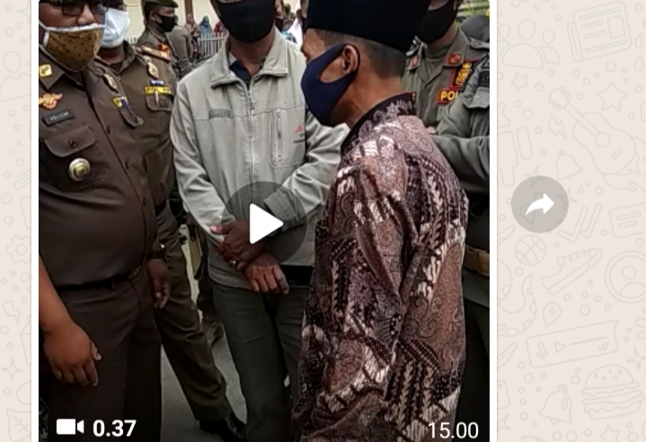 Video Pol PP Kerinci Tertibkan Pesta Pernikahan di Kemantan