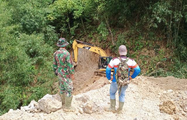 Satgas TMMD Kerinci Kejar Progres Perkerjaan Jalan