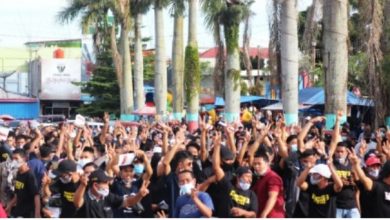 Ribuan Pendukung Fikar - Yos Adrino Sapa Warga 3 Dusun