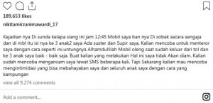 Nikita Mirzani Ngaku Diancam Lewat SMS, Kini Ada yang Sengaja Sobek Ban Mobilnya