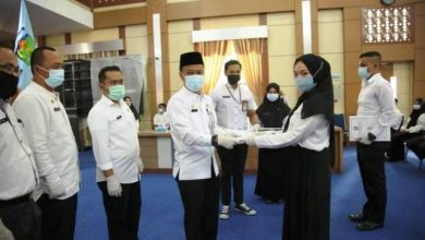 Sekda Alpian Serahkan SK 158 CPNS