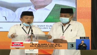 Tanpa Teks, Al Haris Sampaikan Program Prioritas untuk Penanganan Pandemi Covid-19
