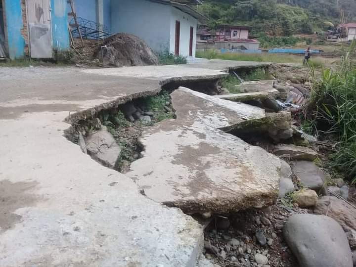 Baru Satu Tahun Dikerjakan, Jalan Pungut Mudik Sudah Rusak